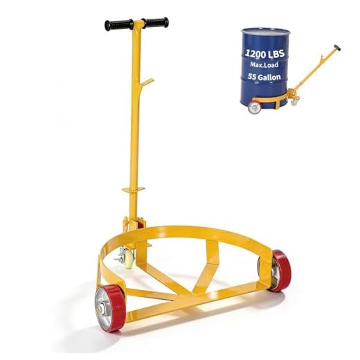 Heavy Duty 55 Gallon Drum Dolly Cart