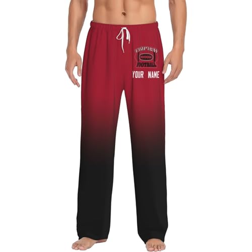 Custom Pajama Pants Personalized Unisex House Trousers Customizable Name Athletic Lounge Pants with City Name2