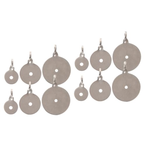 Kisangel 2sets Stainless Steel Target Portable Target for Archery Accessories 6pcs*2