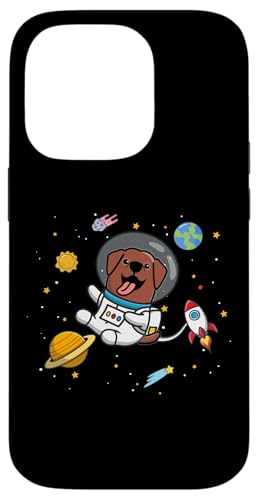 Mens Womens Kids Boys Astronaut Space Chocolate Lab Lover �X�}�z�P�[�X iPhone 14 Pro �p