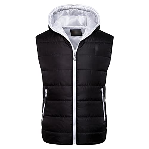 Veste d'hiver girafe veste à capuche zippée unisexe noir et blanc taille M