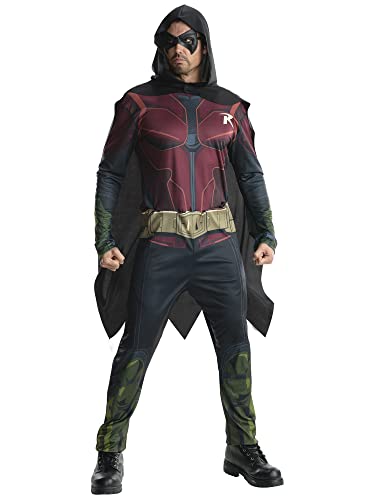 Rubie's Men's DC Robin Arkham City Costume, Medium, CHEST 38-40", WAIST 30-34", INSEAM 33" Halloween