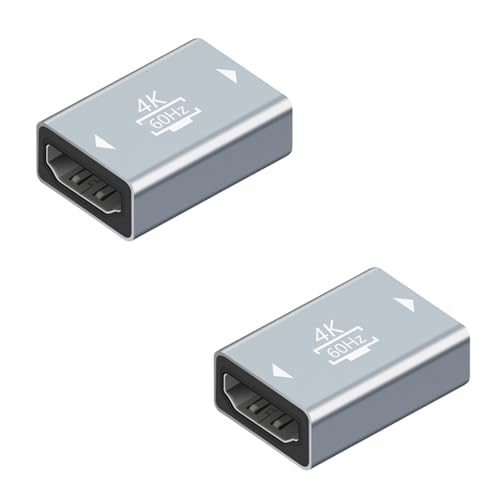 HDMI 中継アダプター4K対応 LpoieJun 18Gbpsハイスピード 延長コネクター (メス - メス） (2個)
