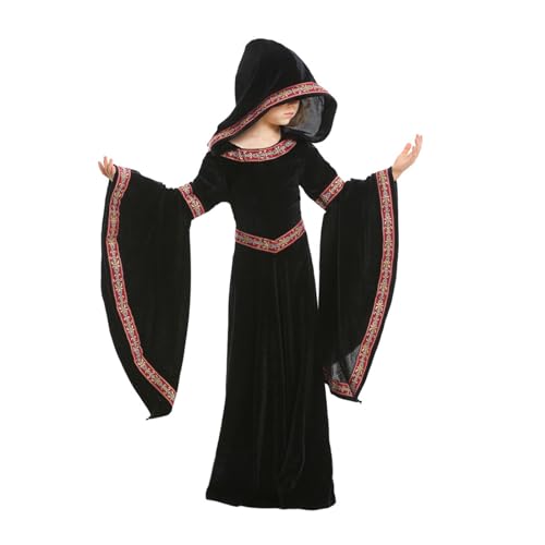 Disfraz Medieval Princesa Niña BJU Talla Small Negro miniatura 3