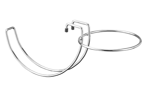 HENDI Supporto da Tavolo per Secchiello da Champagne, Porta-bottiglie in Acciaio Cromato con Protezione in Gomma, Compatibile con Secchielli Portaghiaccio fino a Ø19,4cm, Altezza 19,3cm