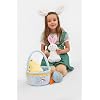 My First Easter Basket Stuffed Plush Playset Baby's First Easter Basket Stuffed Cartoon Bunny Easter Egg Plush Basket for Kids 5pcs (Blue)