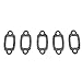 FLMLF Gasket for Exhaust Pipe Fit 23CC 26CC 29CC 30.5CC 32CC 35CC 36CC 1/5 RC Car Engine for 1/5 RC HPI Baja 5B 5T 5SC Redcat HSP FG Buggy (5Pcs)