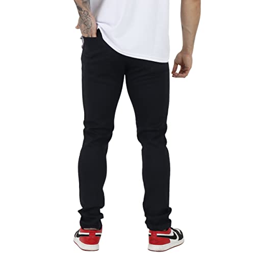 Calça Masculina Skinny Jeans (CLARA ESCURA PRETA, 40)