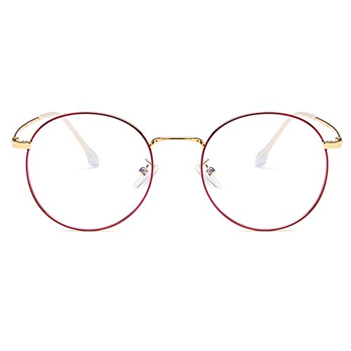 Shiratori Unisex Glasses Frame Retro Gold Rose Gold Round Full