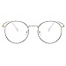 Unisex Glasses Frame Retro Gold Rose Gold Round Full Frame Decoration Prescription Glasses