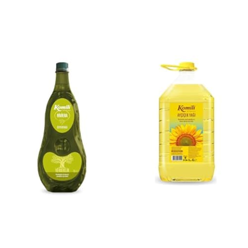 Komili Seti | Riviera Zeytinyağı 2 Lt x2 + Ayçiçek Yağı, 4 Lt x2