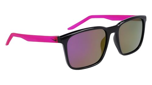 Nike Unisex Rave Polarized Square Sunglasses (Black/Polar Pink Flash) - image 8