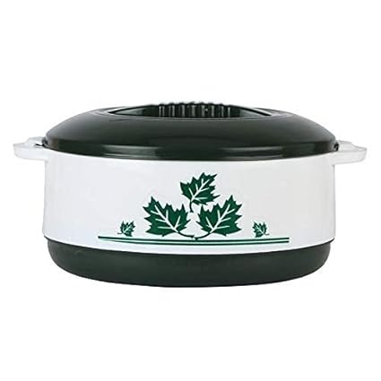 Dr. Equipment Ever'n' Green Plastic Casserole with Cover and Bottom, Set of 1, 2 L, Green