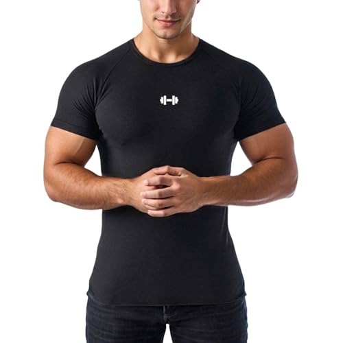 T-shirt de fitness de musculation aux finitions soignées