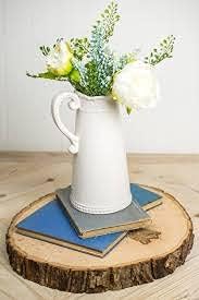 Wilson 7"-9" Basswood Round, 1-5/8" Thick Rustic Wood Slice for Natural Décor, DIY Crafts (Medium, 1 Piece)