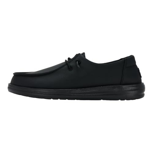HEYDUDE Wendy X Classic Wide Triple Black Size 8, Women’s Shoes, Slip-on Loafers, Comfortable & Light-Weight