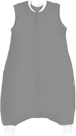 Slumbersac Nursery,Bedding,Blankets & Swaddlers,Swaddles Slumbersac Baby sleeping bag with feet | Cotton Jersey Sleeping bag 1 Tog 100cm Plain Grey | Baby sleep bag with legs for babies from 100 to 110 cm