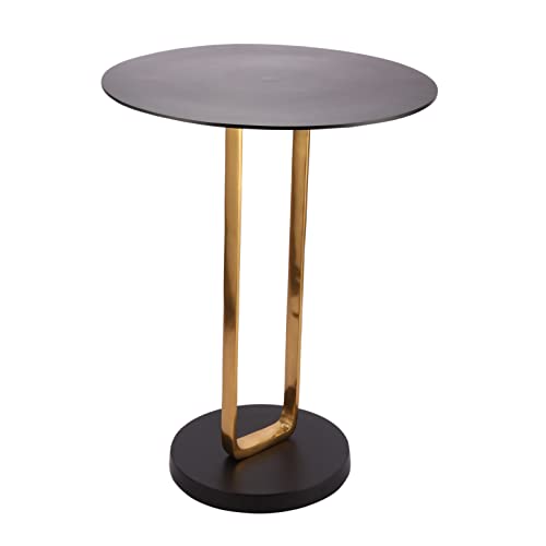 Image of Decor de Maison Brings Handcrafted Irwin'S Obsidian Table in Metal | Bed & Sofa Side Tables |End Table for Living Room, Bedroom, Office, Home Decor, Coffee Table (24 in Height)