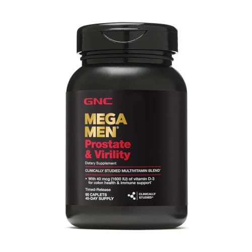 GNC Mega Men Prostate and Virility Multivitamin for Men, Supports Optimal Sexual Health and Prostate Health, 90 Count