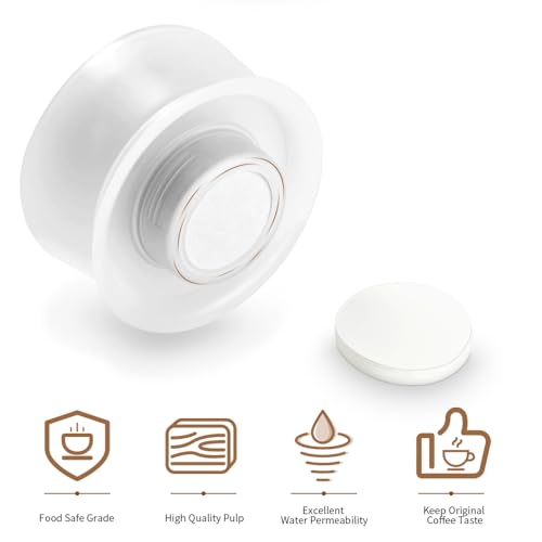 CAFEMASY Coffee Filters Pack of 380 Count Round Coffee Paper Filter Compatible with Hoop Coffee Brewer