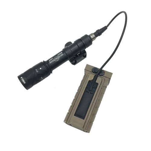 Remote Pressure Switch and Fore Grip Mount, Pocket Panel Mount Kit Set for Tactical Flashlight Scout Light Weapon Lights/DBAL PEQ 15, Compatible with 20mm Picatinny Rail (De)