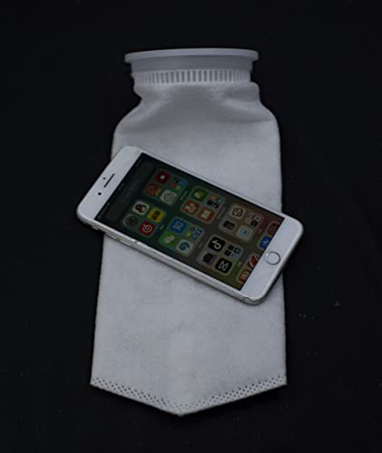 Seatorch 4 Inch Filter Socks 300 Micron -4 Inch Felt Filter Socks- Aquarium Felt Filter Bags- 4 Inch Ring By 12 Inch Long - Fits Eshopps (4 Pack) #TOP2