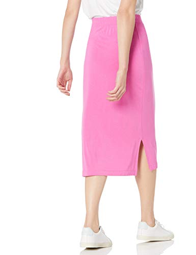 Image of Amazon Essentials Women's Pull-On Knit Midi Skirt with Elastic Waist, Stretchy (Available in Plus Size)