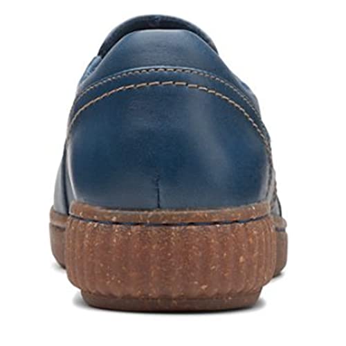 Clarks Women's Caroline Pearl Loafer, Ocean Blue Leather, 10 #TOP22