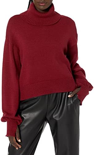 The Drop Women’s @lucyswhims Side Button Cropped Turtleneck Sweater
