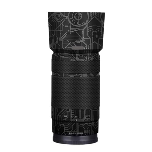 Protection Sony E 55-210 mm F4.5-6.3 vinyle premium look circuit titane