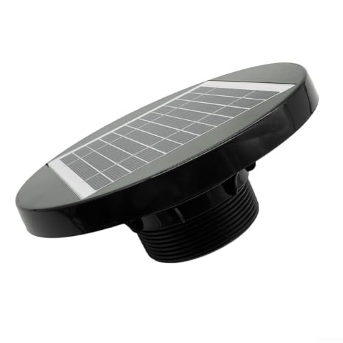 ComfyHarbor Extractor Solar De 200 Mm De Diámetro Y 25 Mm De Perfil Ultrabajo, 950 CFM De Ventilación Silenciosa, Para Cobertizos, Invernaderos, Baños, Techos, Caravanas Y Autocaravanas