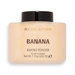 Revolution Beauty London, Loose Baking Powder, Prolongs Makeup Wear, Setting Banana, For Medium Skin tones, 32g