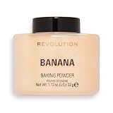 Revolution Beauty London, Loose Baking Powder, Prolongs Makeup Wear, Setting Banana, For Medium Skin tones, 32g
