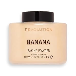 Revolution Beauty London, Loose Baking Powder, Prolongs Makeup Wear, Setting Banana, For Medium Skin tones, 32g