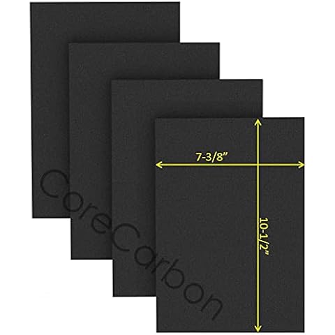 CoreCarbon 4-Pack HRF-A100 Exact Fitment Pre-Filter Designed to Fit Honeywell Insight Air Purifier Models HPA5100, HPA5100W, HPA5100B Cover