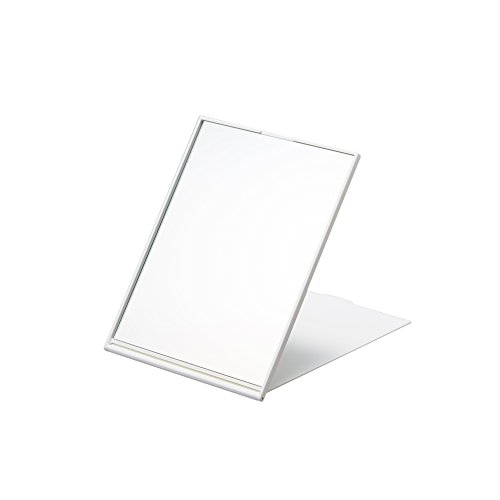 堀内鏡工業 スリム&amp;ライトコンパクトナピュアミラー L ホワイト AM-007WH