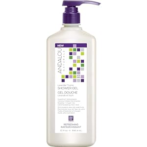 Andalou Naturals Mind & Body Refreshing Shower Gel, Lavender Thyme, 32 Ounce