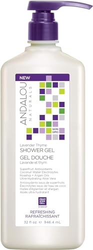 Andalou-Naturals-Mind-Body-Refreshing-Shower-Gel-Lavender-Thyme-32-Ounce