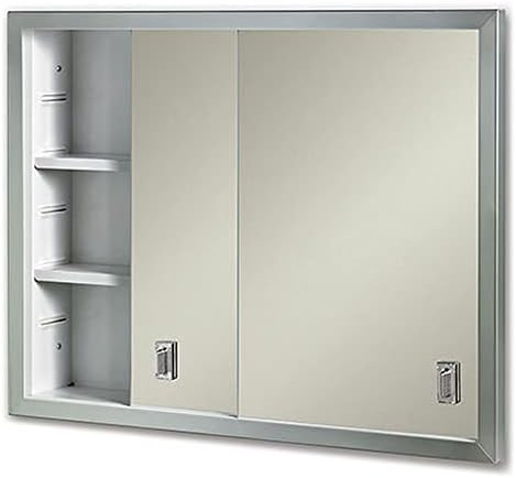 Jensen B703850 Contempora 2-Door Medicine Cabinet, 24-Inch by 19-Inch, Stainless Steel