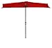 Trademark Innovations Patio Half Umbrella, 9', Red