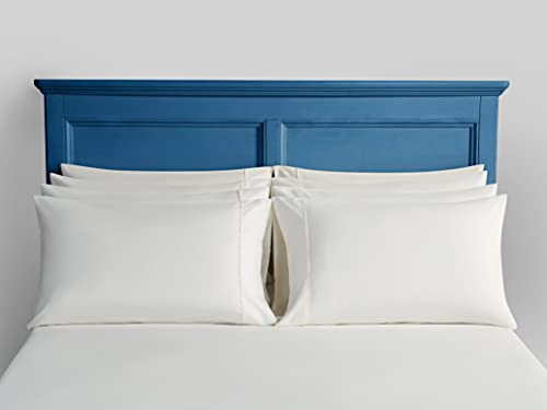 Nautica - Pillowcase Set, Soft Brushed Microfiber Bedding With Envelope Closure, Cooling & Moisture-Wicking, Dorm Room Essentials (Kooltex White, 8 Piece) #TOP14