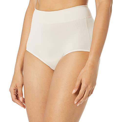 Warners Women's No Pinching No Problems Dig-Free Comfort Waist Microfiber Brief, Butterscotch, Size 9