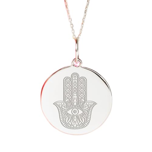Collier main de Fatima argent 925 fait main un bijou LKBEADS de qualite