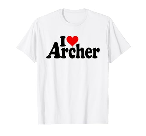I LOVE HEART ARCHER NAMEE ON A TEE T�V���c