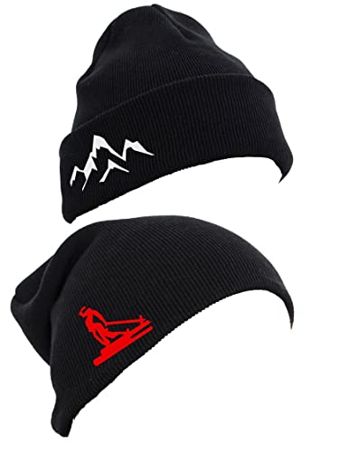 Big MTN SKI Beanie bonnet noir chaud taille unique
