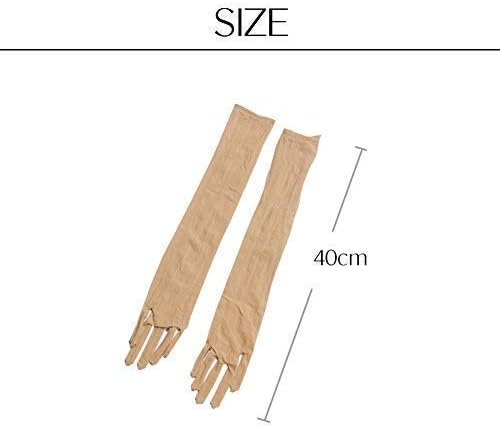 JAMOR Ultrathin Women Lace Long Gloves Ladies Wedding Outdoor Party Lace Gloves - Image 2