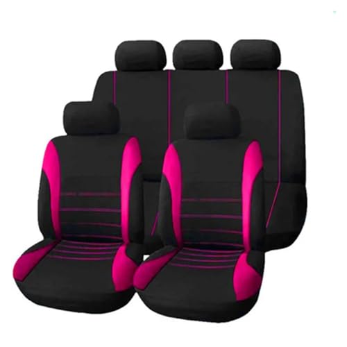 Housses de siège universelles roses en simili cuir premium pour KIA Niro et Ceed