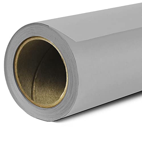 Savage Seamless Paper Photography Backdrop - Color #60 Focus Gray, Size 26 Inches Wide x 36 Feet Long, Backdrop for Tabletop Product Photography and Crafting - Made in USA