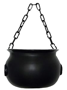 Caldero de bruja grande de 25 cm de diámetro para disfraz de Halloween