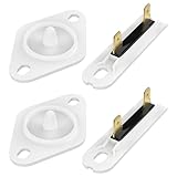 2Pcs 8577274 Dryer Thermistor & 2Pcs 3392519 Dryer Thermal Fuse, Dryer Temperature Sensor Part for Whirl-pool Ken-more May-tag Dryers Replaces 3390292, 3406294, 3976615, 772546, AP3919451, AP601351
